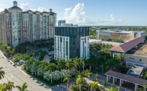 Exterior shot of Hilton West Palm Beach