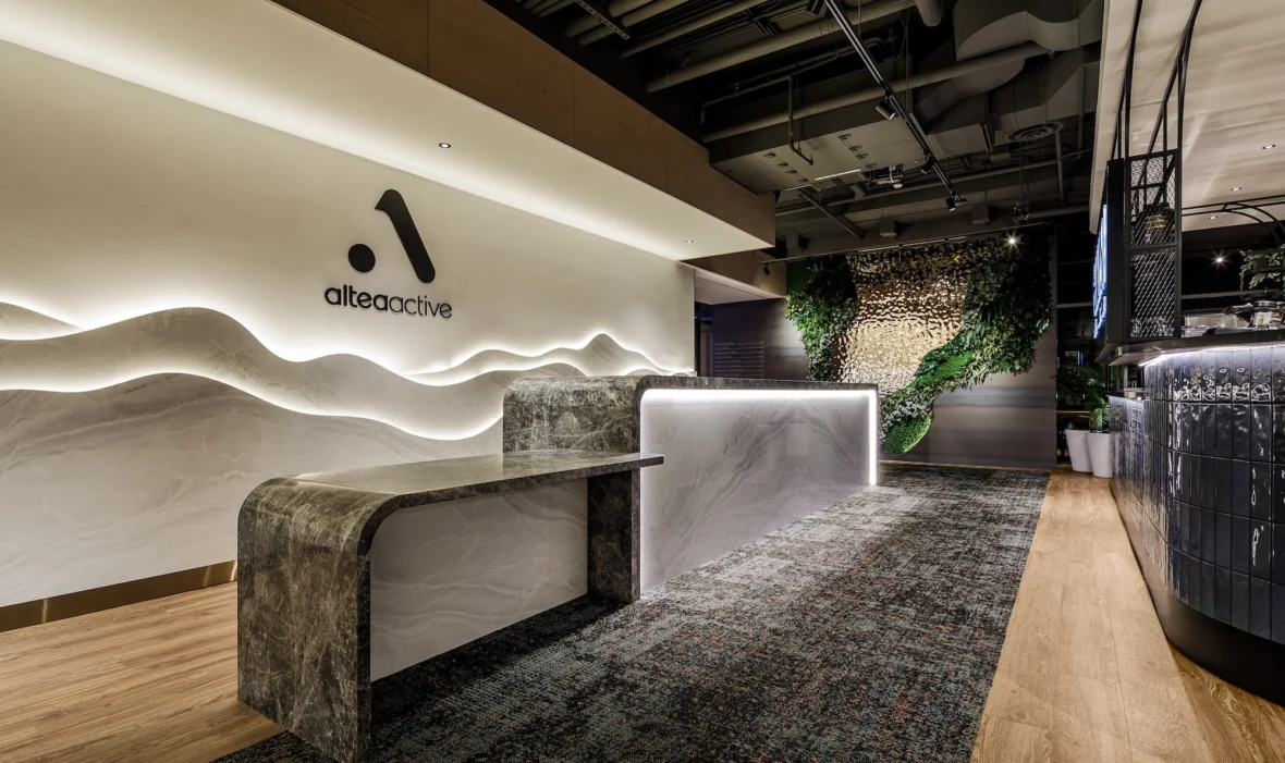 waiting room at Altea Active in Vancouver, Canada