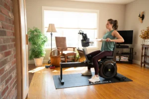 an image of a woman using the new Concept2 StrengthErg