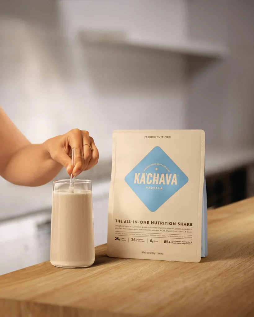 an image of Ka'Chava nutrition shake in vanilla 