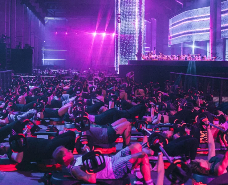 an image of the Les Mills fitness rave in Berlin