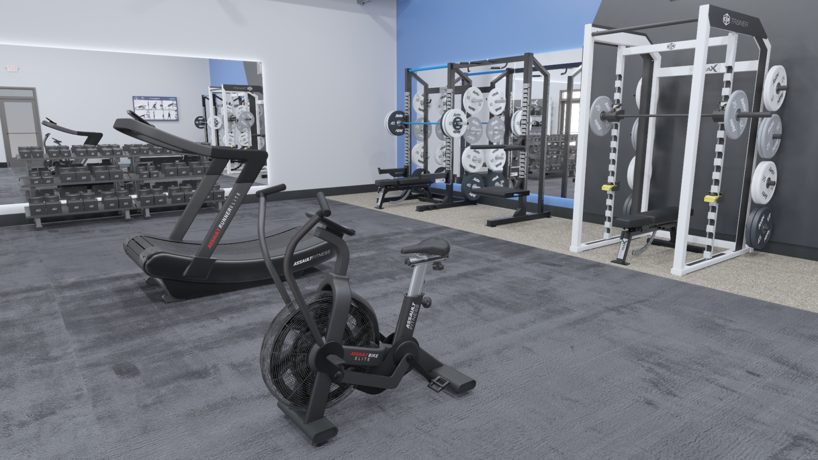 an image of Assault Fitness equipment within a facility designed by Aktiv Solutions