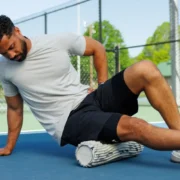 an image of a man using an oceanfoam roller