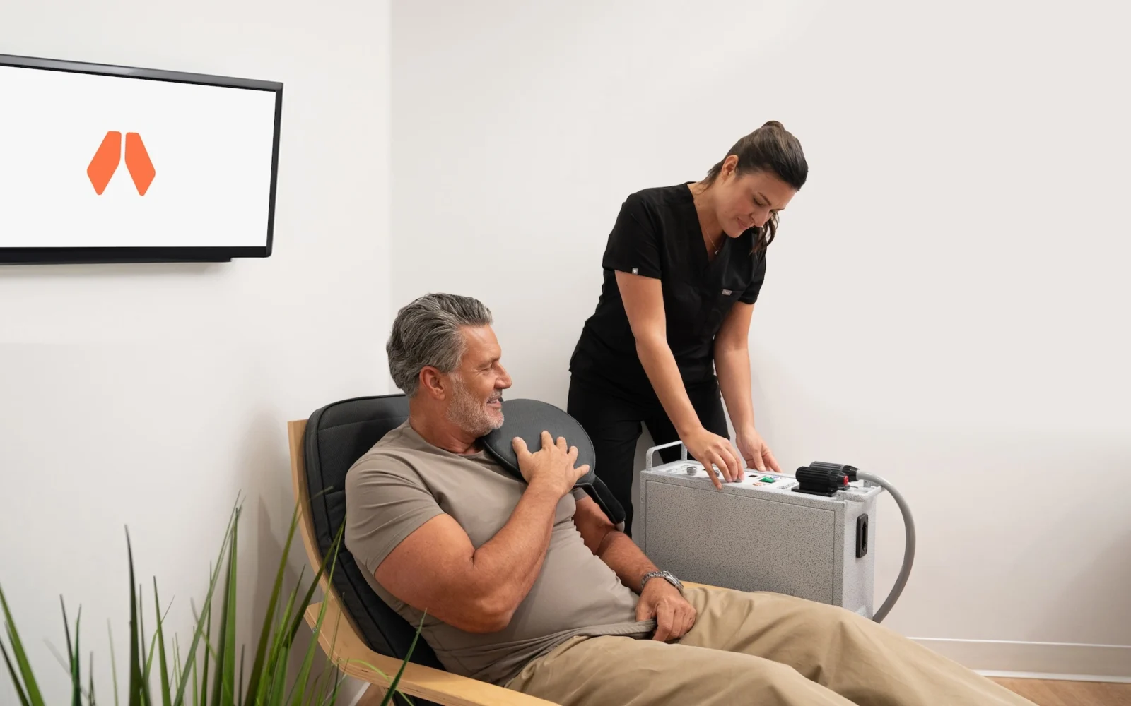 Man receives treatment at a Humanaut Health longevity clinic