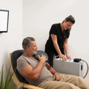 Man receives treatment at a Humanaut Health longevity clinic