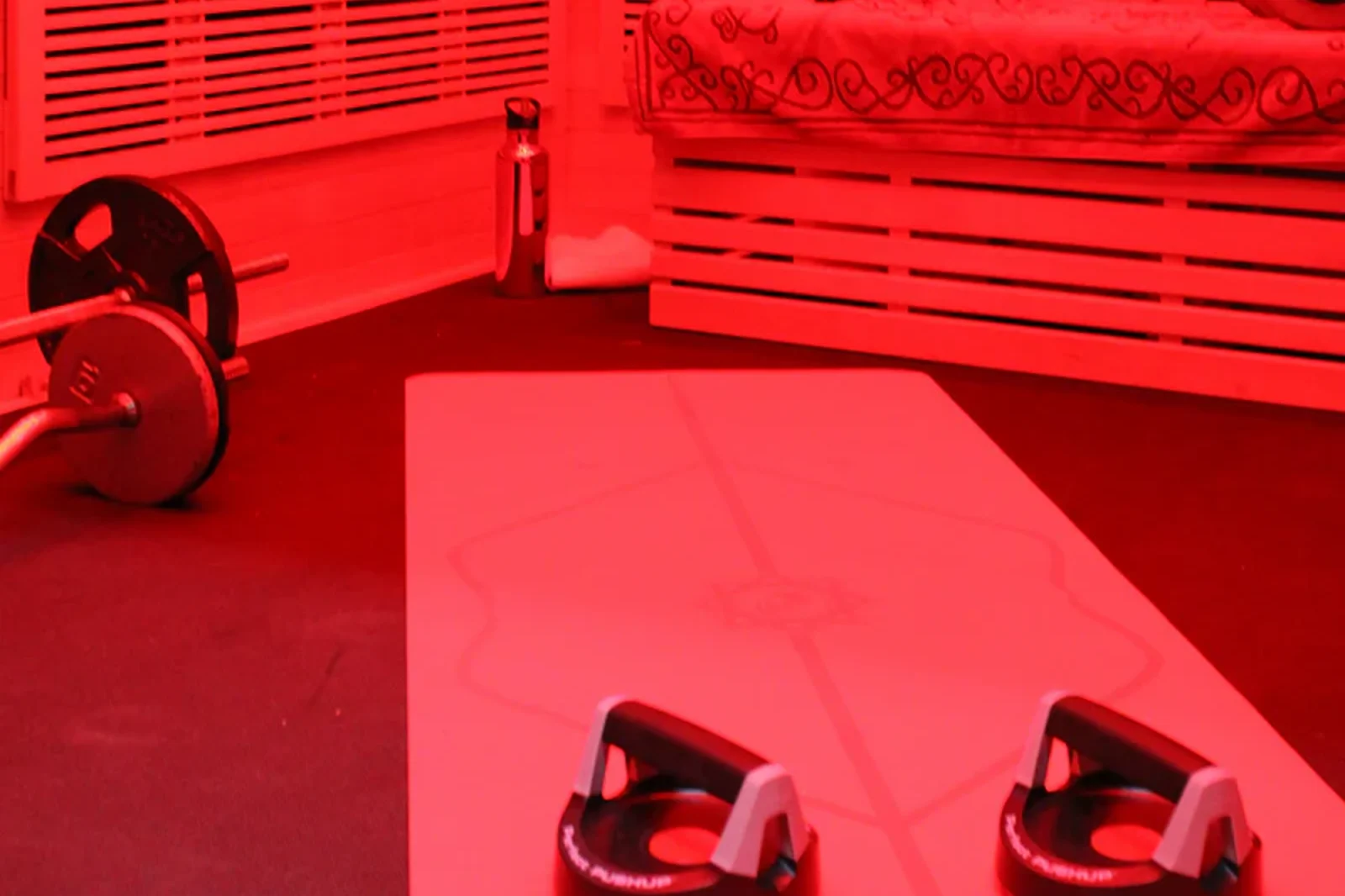 an image of a Wellness USA Red Fit Room with red light therapy