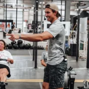 Person teaching a rowing class