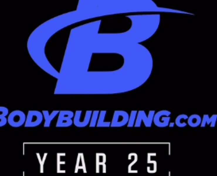 a promotional logo for Bodybuilding.com