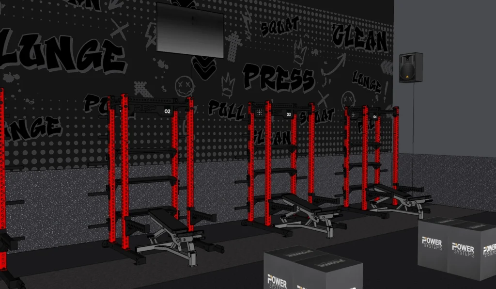 rendering of a STUDIO LFT class at Vasa Fitness