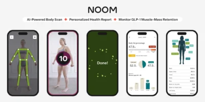 a screenshot of the Noom app's new body scan feature