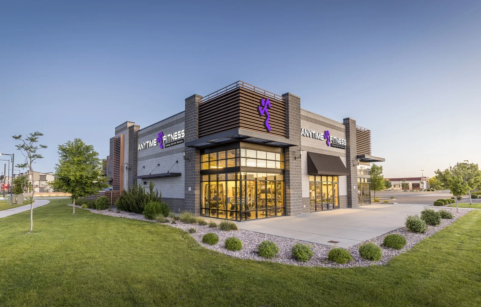 exterior shot of an Anytime Fitness gym