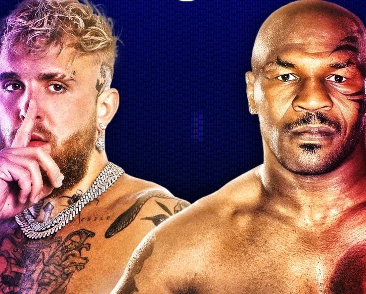 Mike Tyson and Jake Paul for BHOUT