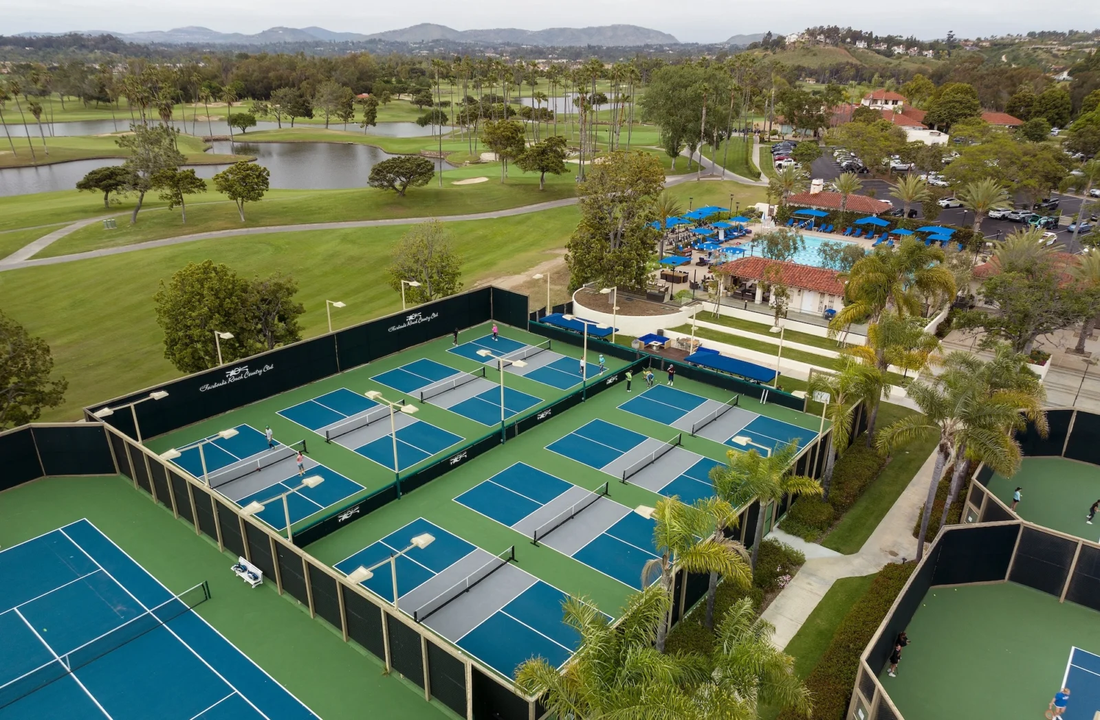 overhead shot of The Bay Club, Fairbanks Ranch