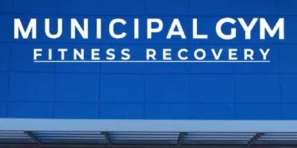 Mark Wahlberg in front of upcoming Municipal Gym