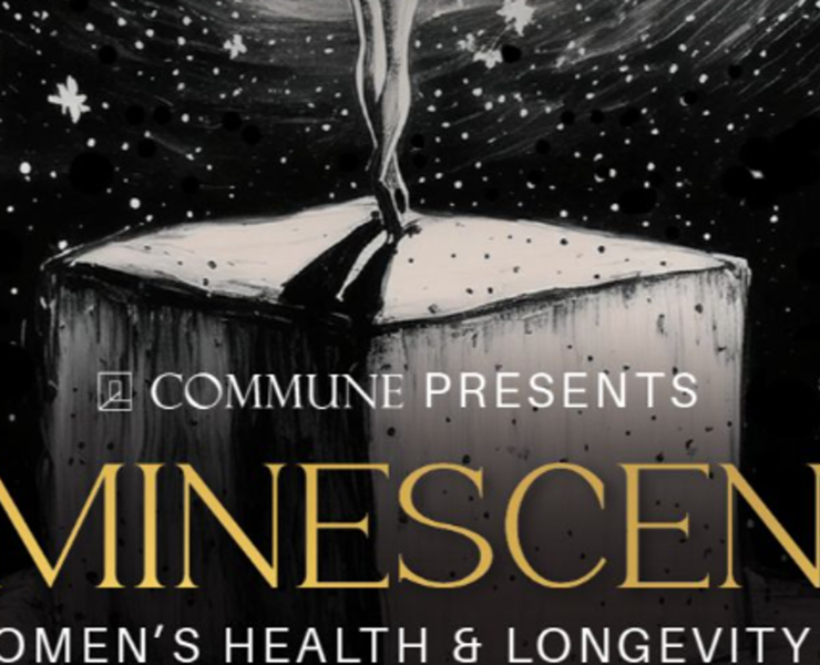 a promo image for Luminescence, a health and longevity summit for women hosted by Commune