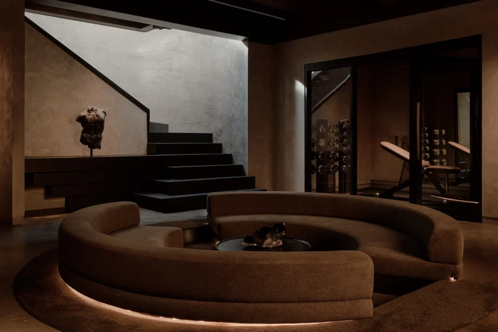 sunken living room at Remedy Place Soho