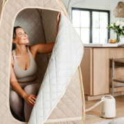 the new Homedics SaunaZen pop-up steam sauna