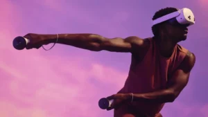 Person playing on a Metaquest