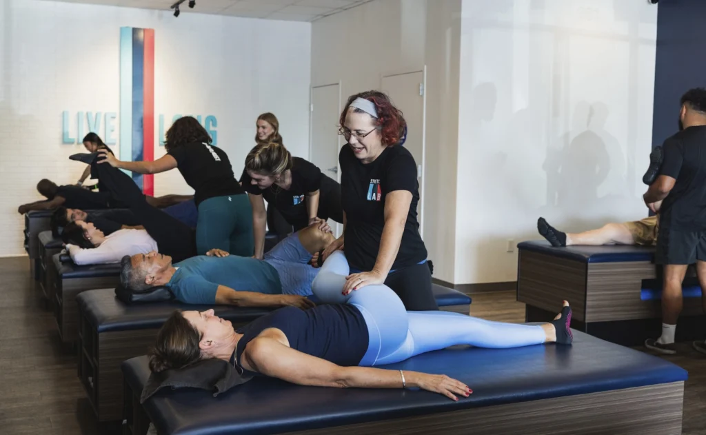 assited stretching session at a StretchLab studio