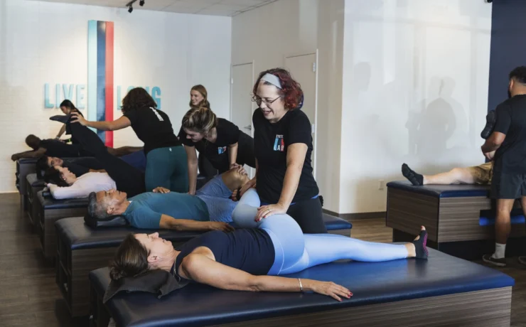 assited stretching session at a StretchLab studio