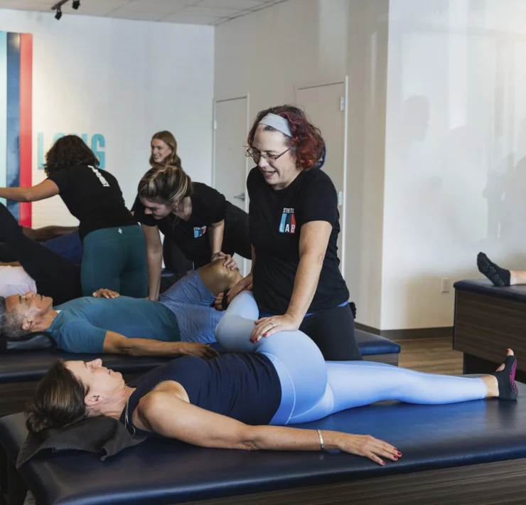 assited stretching session at a StretchLab studio