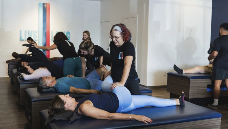 assited stretching session at a StretchLab studio