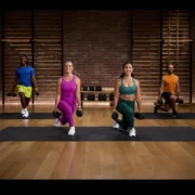 people exercising in a studio