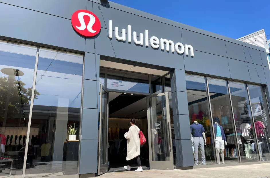 Lululemon storefront in California