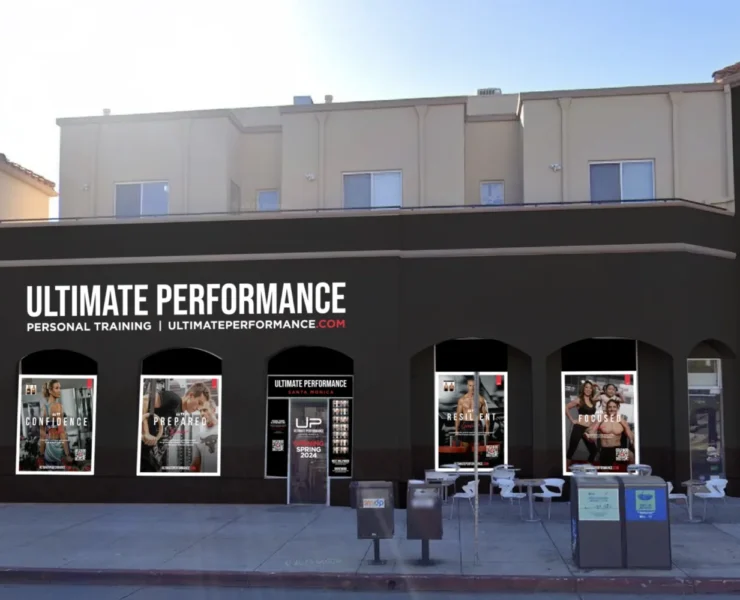 An exterior shot of Ultimate Performance's upcoming location in Santa Monica