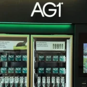 an image of AG1's new airport vending machine