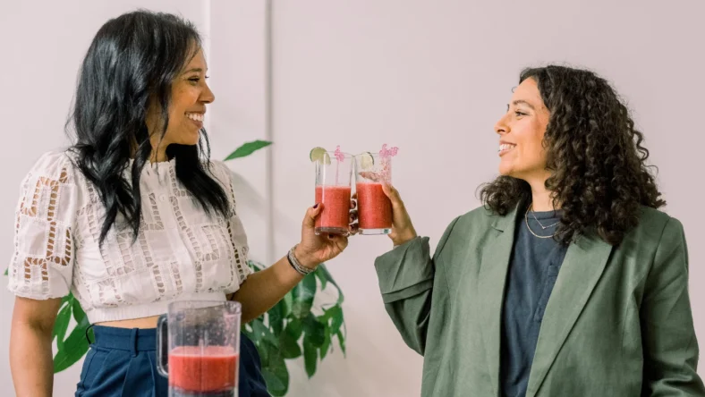 a smiling image of Culina Health founders Vanessa Rissetto and Tamar Samuels.