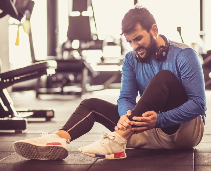 Man injured in gym