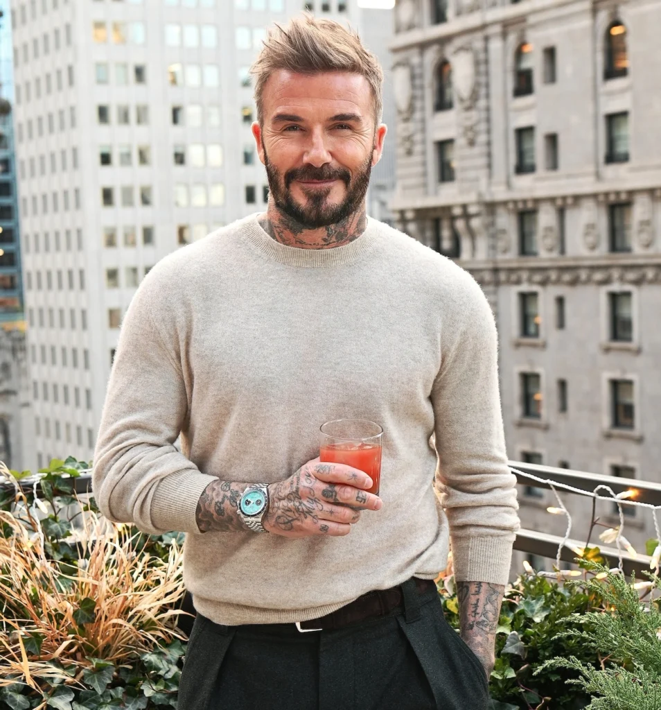 David Beckham poses with IM8