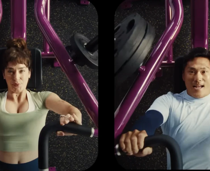 man and woman work out on Planet Fitness gym equipment