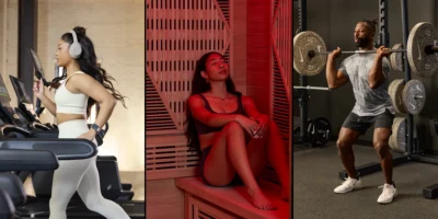 People running, recovering and lifting