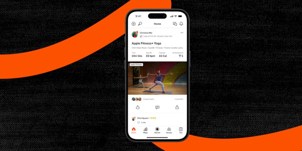 iPhone with Apple Fitness+
