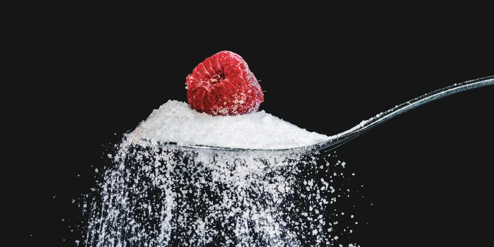 sugar on spoon