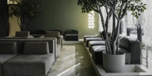 an interior image of Livv, a new luxury health clinic that opens this month in San Diego