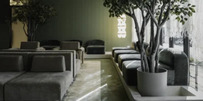 an interior image of Livv, a new luxury health clinic that opens this month in San Diego