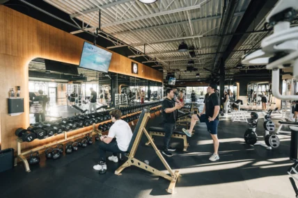 gym floor inside Recess Fitness