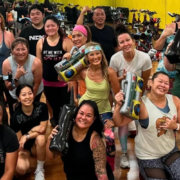 group of people working out