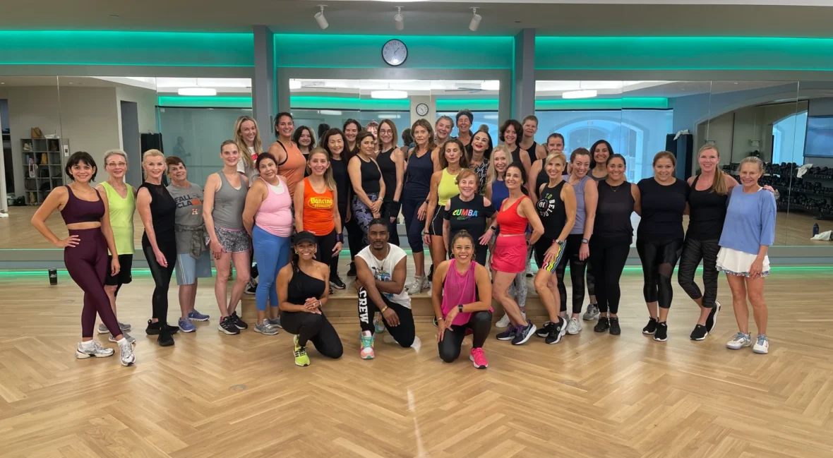 Group of people post exercise