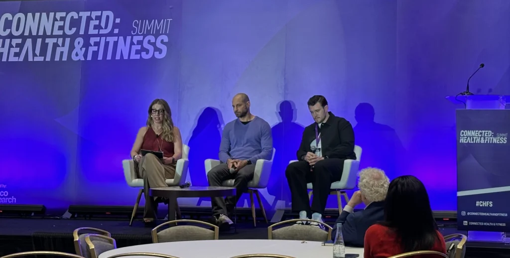 panelists speak during the Connected: Health & Fitness Summit