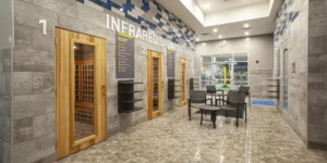 Chuze Fitness sauna area