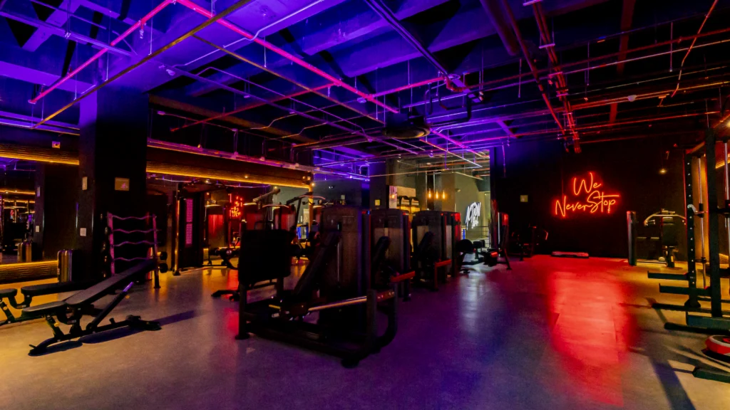 interior of an Action Black gym