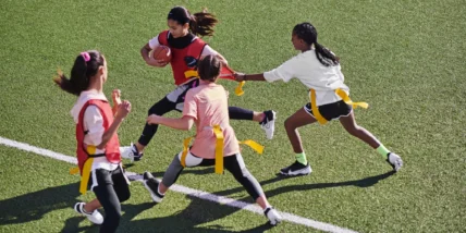 girls on a field/youth sports