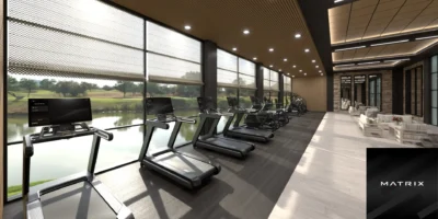 Matrix fitness in luxury hotel