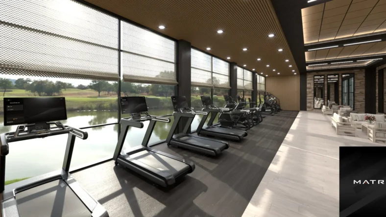 Matrix fitness in luxury hotel