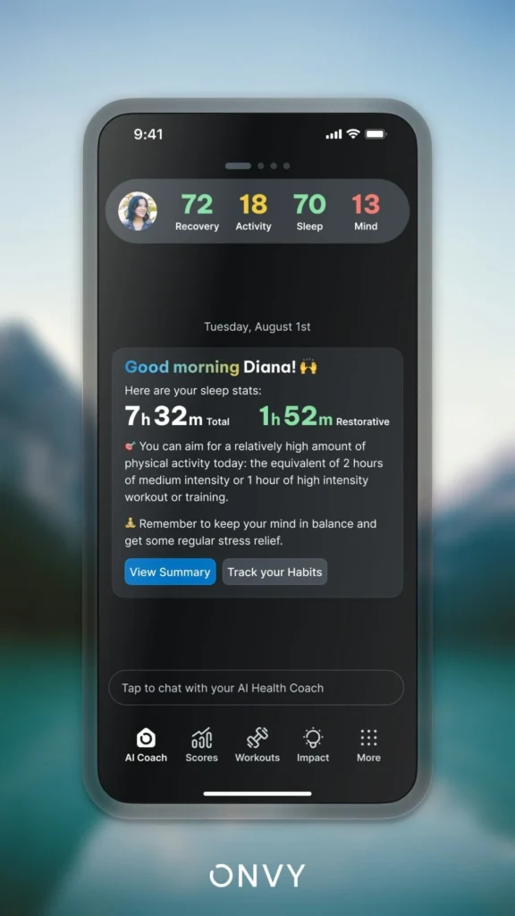 the Onvy app