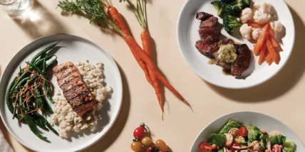 an image of healthy, high-protein food from Life Time's new challenge